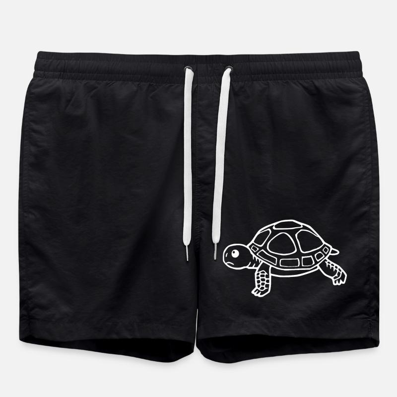 Turtle Turtles - Swim Trunks - black