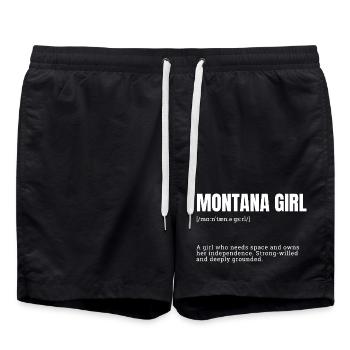Montana Girl Independence Tee - Swim Trunks - black - Front - AI Model Male 185 light (185cm)