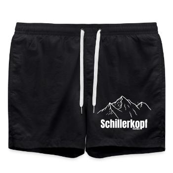 Schillerkopf - Short de bain - noir - Devant - AI Model Male 185 light (185cm)