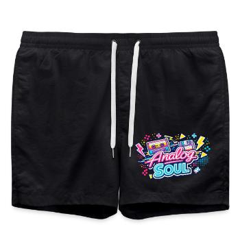 Analog Soul Neon Retro - Badeshorts - Schwarz - Vorne - AI Model Male 185 light (185cm)