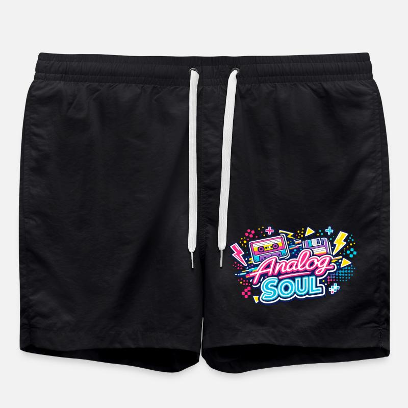 Analog Soul Neon Retro - Short de bain - noir
