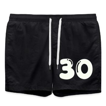 30 - Short de bain - noir - Devant - AI Model Male 185 light (185cm)