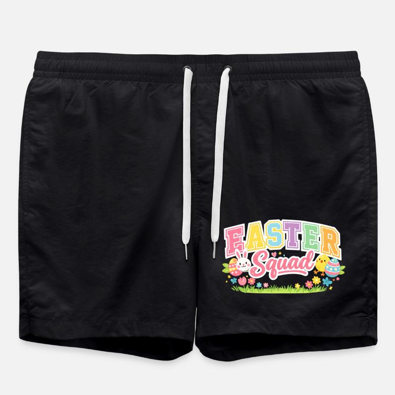 Easter Squad Egg Hunt - Swim Trunks - black