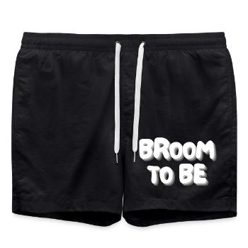 balai en devenir - Short de bain - noir - Devant - AI Model Male 185 light (185cm)