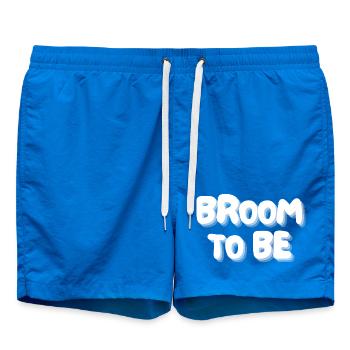 broom to be - Swim Trunks - cobalt blue - Front
