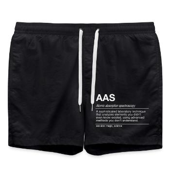 Analyse AAS Analyse par spectrométrie d’absorption atomique - Short de bain - noir - Devant - AI Model Male 185 light (185cm)