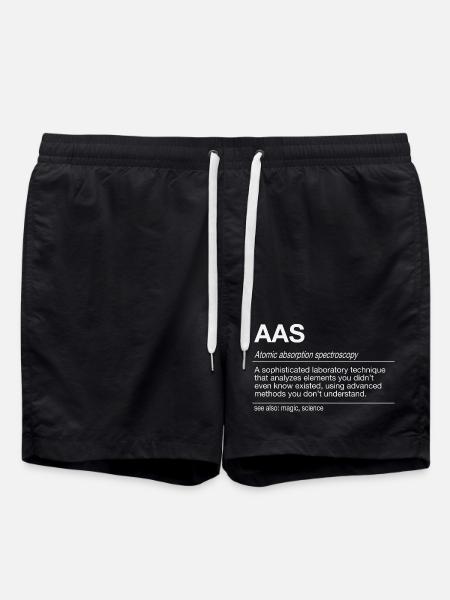 AAS Analyse Atomabsorptionsspektrometrie Analytik - Badeshorts - Schwarz