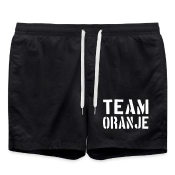 Équipe Oranje - Pays-Bas - Niederlande Pays-Bas - Short de bain - noir - Devant - AI Model Male 185 light (185cm)