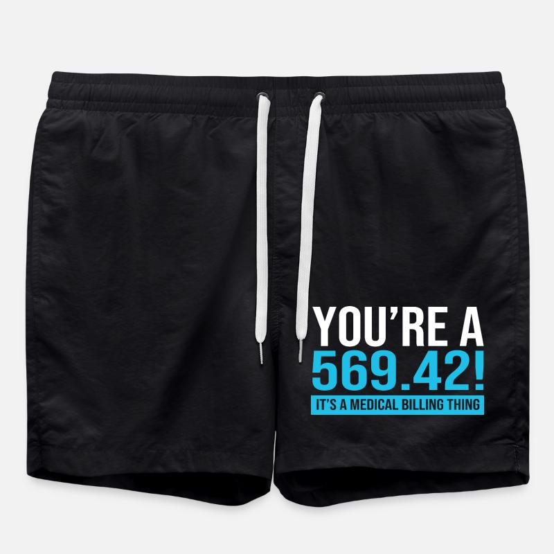 Codeur médical - Short de bain - noir