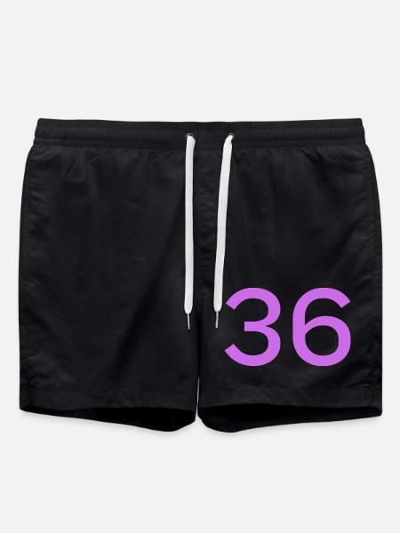 36 - Short de bain - noir