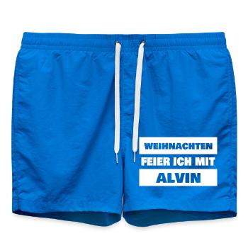 Spruch Alvin - Badeshorts - Cobalt blue - Vorne