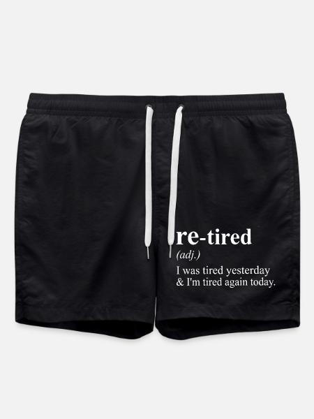 Pension re-tirée - Short de bain - noir