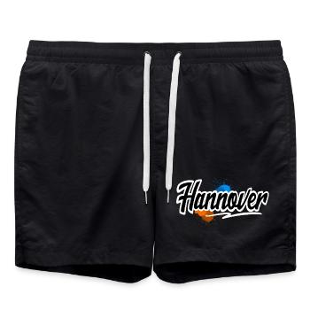 Hannover - Badeshorts - Schwarz - Vorne - AI Model Male 185 light (185cm)