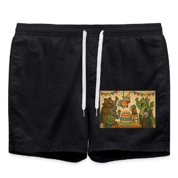1000019116 - Short de bain - noir - Devant - AI Model Male 185 light (185cm)
