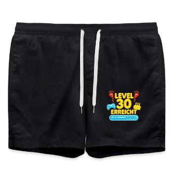 Atteint le niveau 30 - Short de bain - noir - Devant - AI Model Male 185 light (185cm)