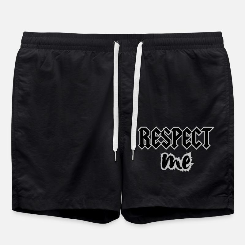 RESPECTEZ-MOI - Short de bain - noir