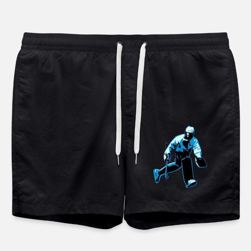 Feldhockey-Torwart - Badeshorts - Schwarz