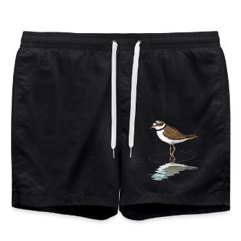 Little ringed plover - Swim Trunks - black - Front - AI Model Male 185 light (185cm)