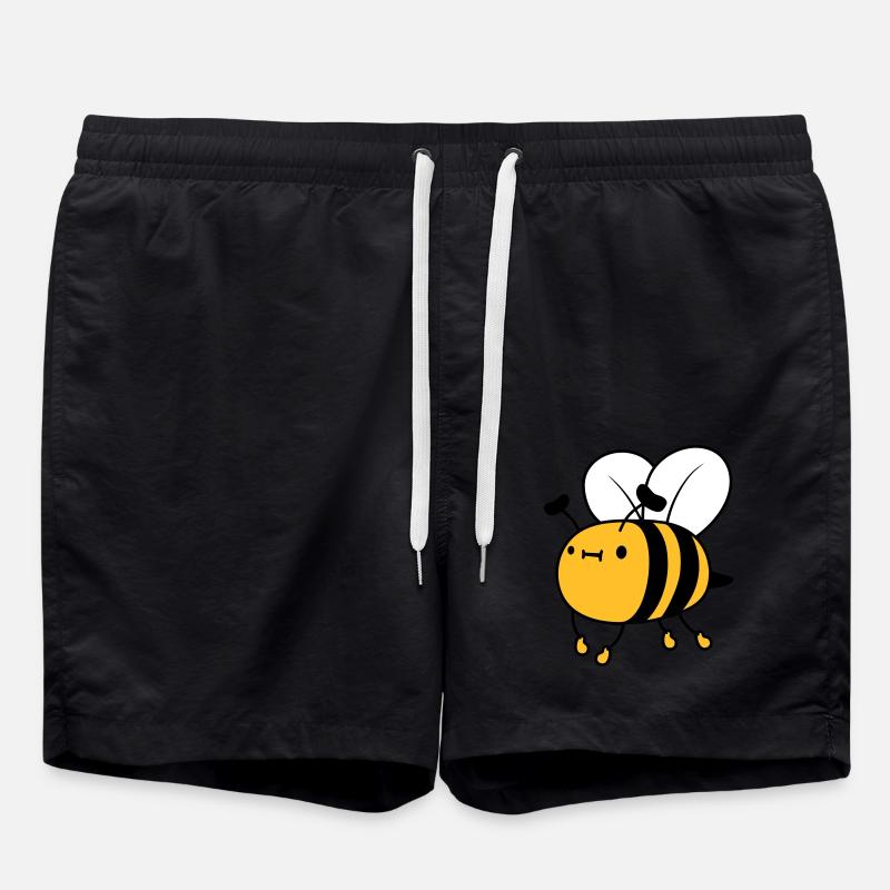 Abeille mignonne volante - Short de bain - noir