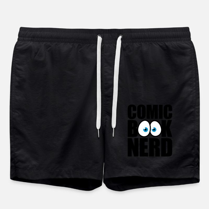 Comic book nerd - Swim Trunks - black
