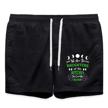 Nous sommes les filles des sorcières qui n’ont pas - Short de bain - noir - Devant - AI Model Male 185 light (185cm)