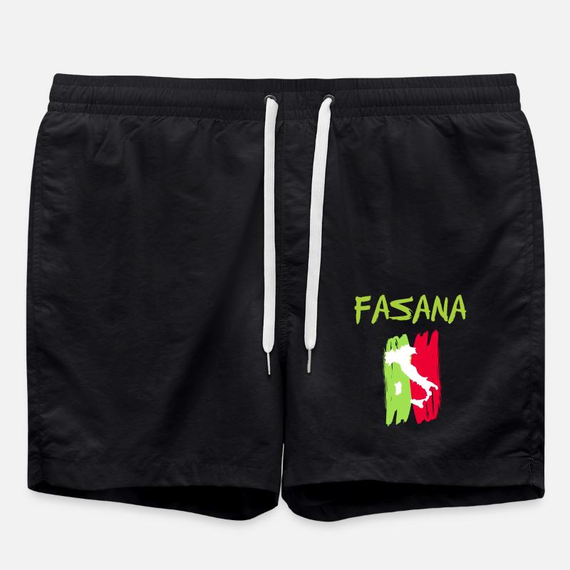 Fasana Italia - Short de bain - noir