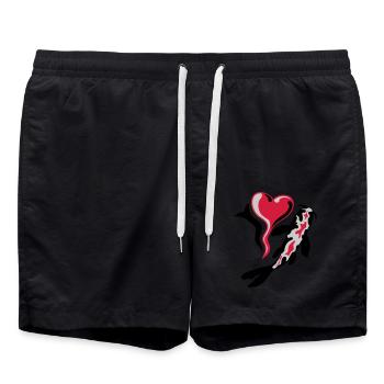 J’adore le poisson Koi - Short de bain - noir - Devant - AI Model Male 185 light (185cm)