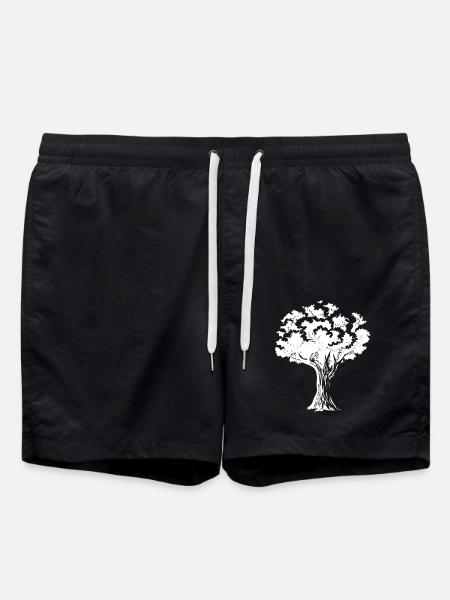 Tree - Swim Trunks - black