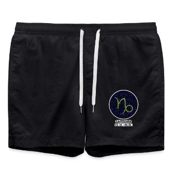Capricorn 22.01-20.01 - Swim Trunks - black - Front - AI Model Male 185 light (185cm)