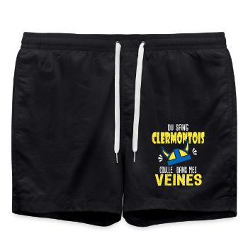 Rugby sang Clermontois supporters clermont Rugby - Short de bain - noir - Devant - AI Model Male 185 light (185cm)