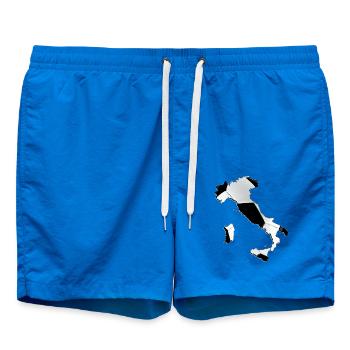 Italien Landkarte umrahmt echten Fußball - Badeshorts - Cobalt blue - Vorne