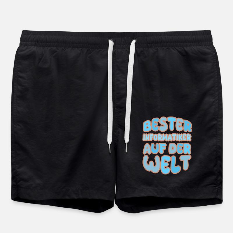 Gift for Computer Scientist - Swim Trunks - black