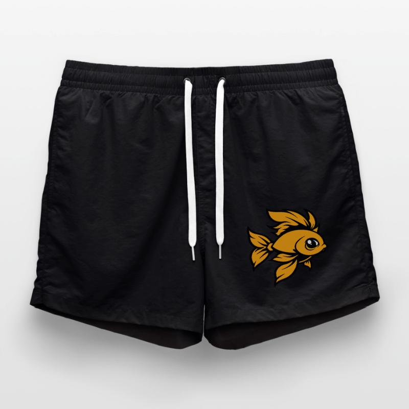 Goldfish Fish Comic Swim Trunks