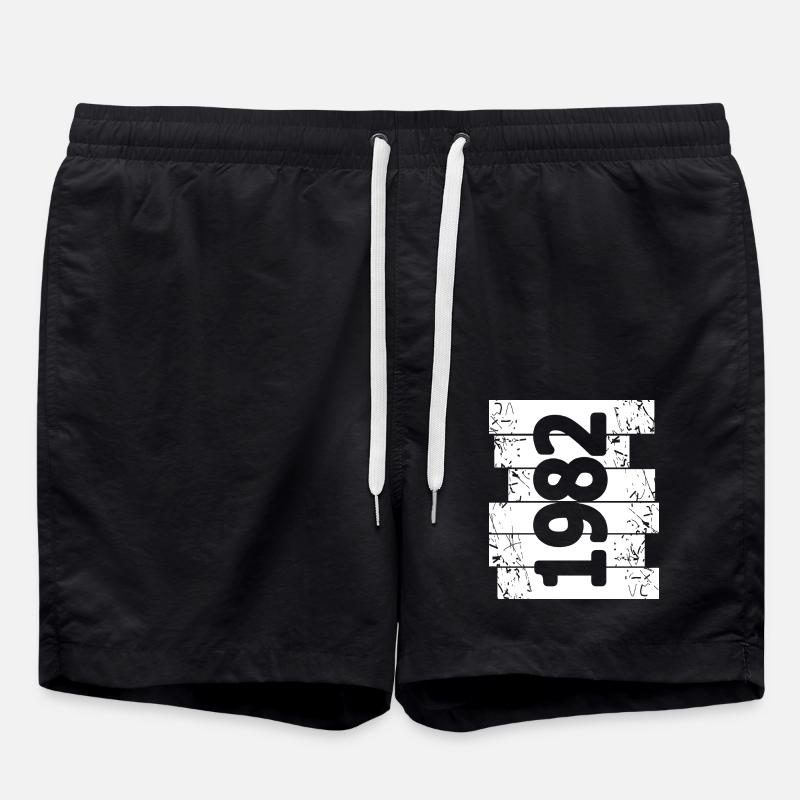 1982 - Badeshorts - Schwarz