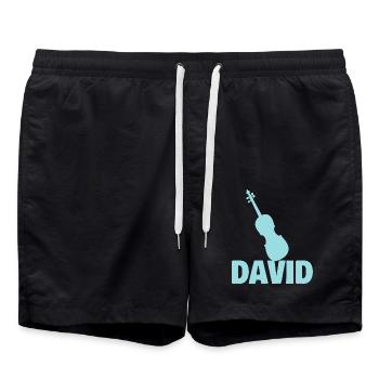 Viola David - Short de bain - noir - Devant - AI Model Male 185 light (185cm)