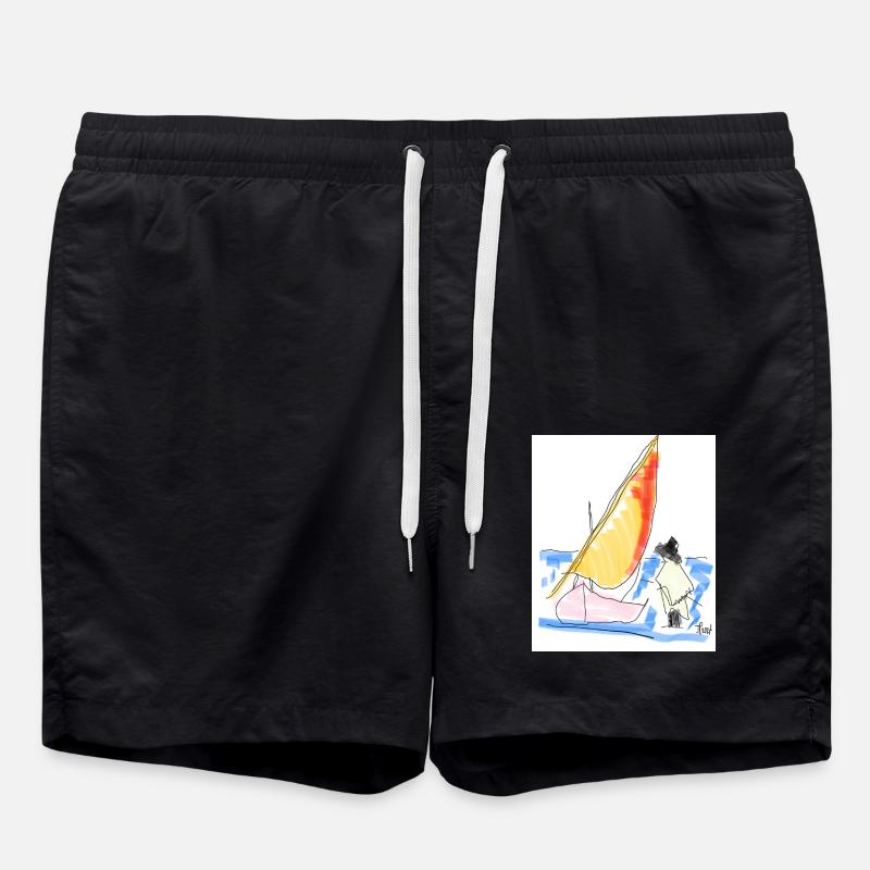 Bateau gratuit - Short de bain - noir