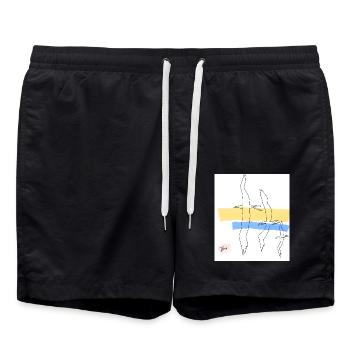Oiseaux libres - Short de bain - noir - Devant - AI Model Male 185 light (185cm)