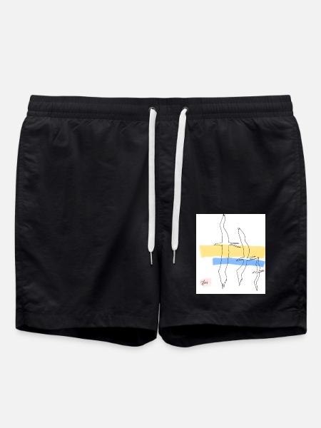 Free Birds - Swim Trunks - black