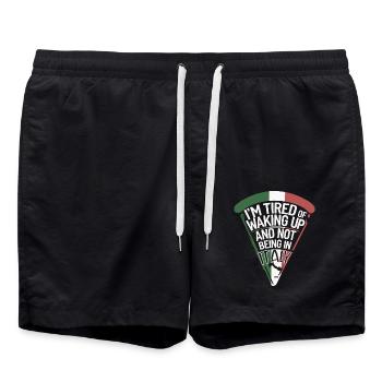 Italy Italia – for Italy lovers - Swim Trunks - black - Front - AI Model Male 185 light (185cm)