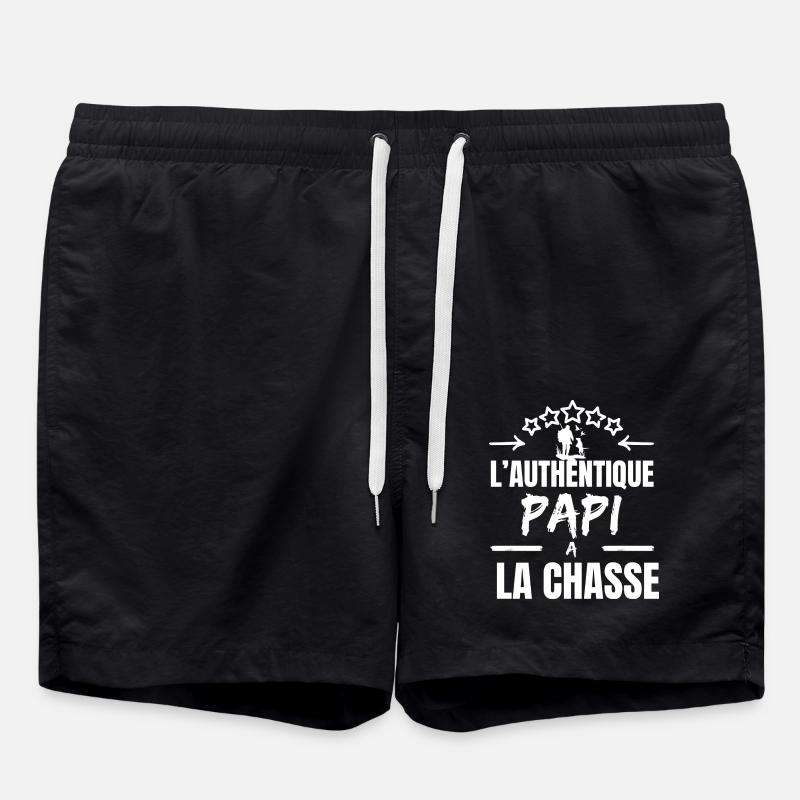 L 'AUTHENTIQUE PAPI CHASSEUR - Short de bain - noir
