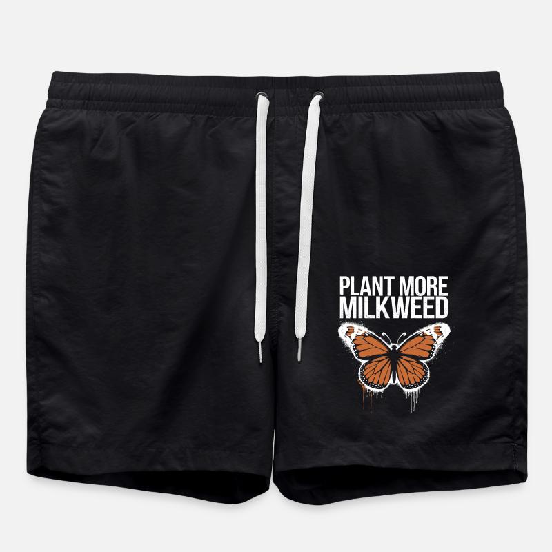 Protect the monarch butterflies - Swim Trunks - black