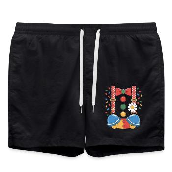 Costume de carnaval Costume de clown de carnaval - Short de bain - noir - Devant - AI Model Male 185 light (185cm)