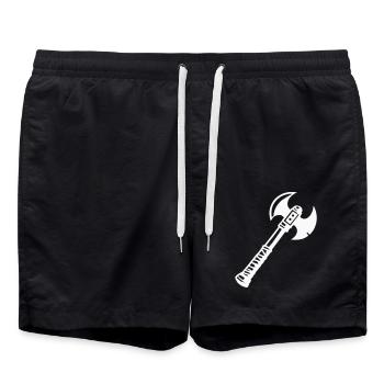 Axe 1 - Swim Trunks - black - Front - AI Model Male 185 light (185cm)