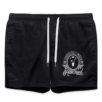 Enterrement de vie de jeune fille 2025 - Short de bain - noir - Devant - AI Model Male 185 light (185cm)