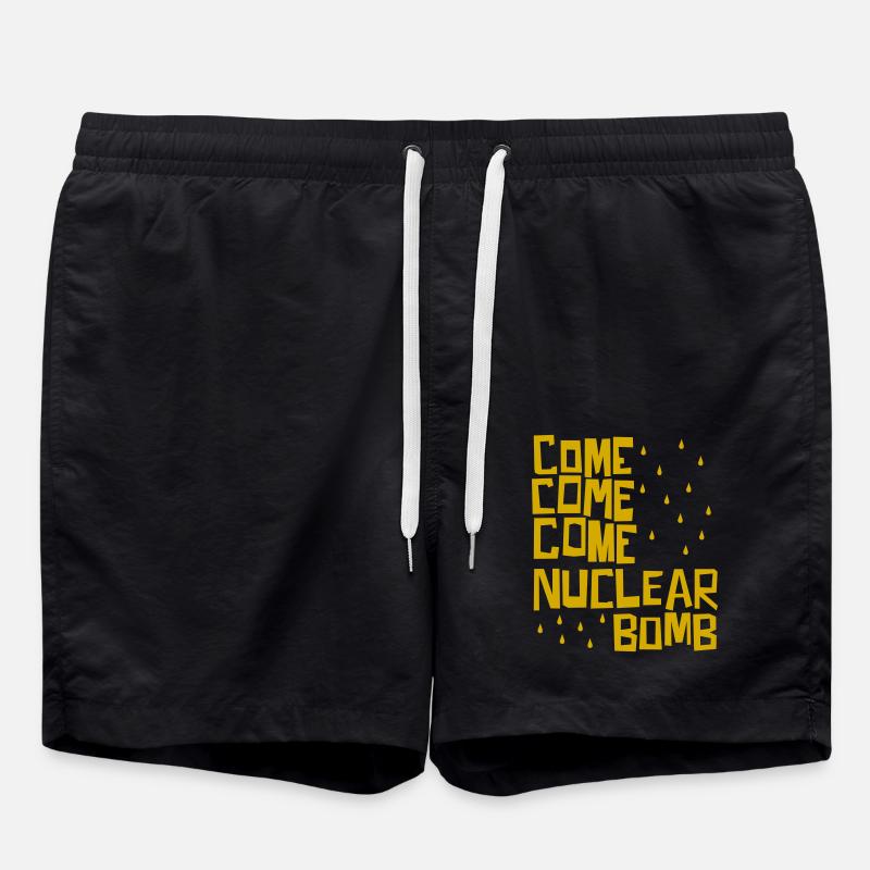 Come come come nuclear bomb - Swim Trunks - black