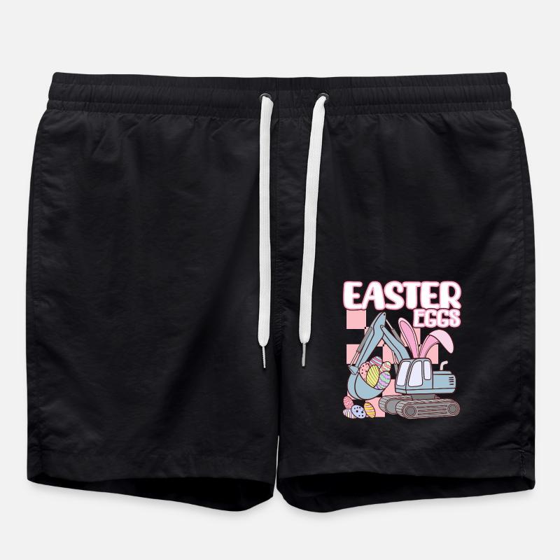Easter eggs - Swim Trunks - black