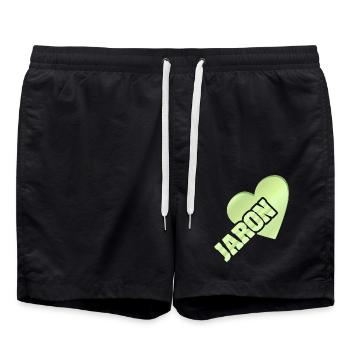 Cadeau pour Jaron - Short de bain - noir - Devant - AI Model Male 185 light (185cm)