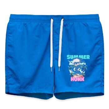 Summer Vibes Lake Nature Flora Art Flowers Sea - Swim Trunks - cobalt blue - Front