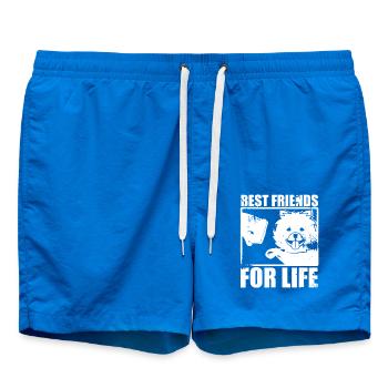 Yorkie Best Friends For Life - Swim Trunks - cobalt blue - Front