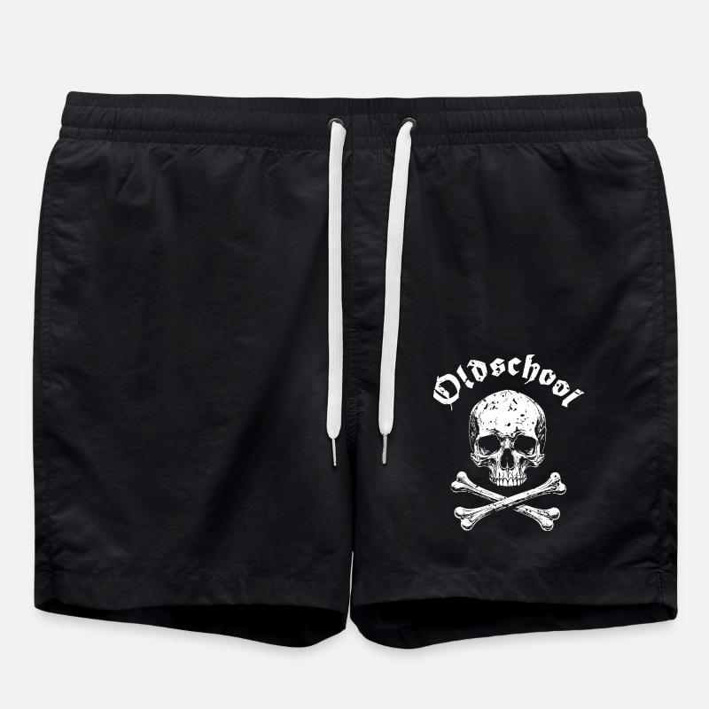 Logo de pirate de la crique OLDSCHOOL - Short de bain - noir